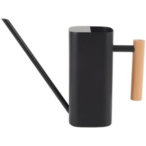 Groofoo - Stainless Steel Watering Can with Long Spout Wooden Handle for Indoor House Plants Bonsai Outdoor Garden Flower Decorative Square Black Groofoo - Stainless Steel Watering Can with Long Spout Wooden Handle for Indoor House Plants Bonsai Outdoor Garden Flower Decorative Square Black
