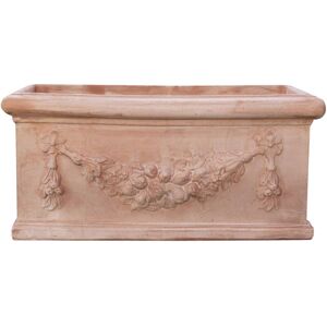 Biscottini - Flower box Terracotta planter Terrace pot Outdoor pot Made in Italy Pot for garden plants Handmade Antifreeze terracotta vase Biscottini - Flower box Terracotta planter Terrace pot Outdoor pot Made in Italy Pot for garden plants Handmade Antifreeze terracotta vase