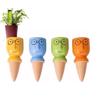TORMATOR Terracotta Planting Cones, 4-Piece Clay Watering Cones, Automatic and Eco-Friendly Watering for Indoor and Outdoor Plants, Natural Irrigation System, TORMATOR Terracotta Planting Cones, 4-Piece Clay Watering Cones, Automatic and Eco-Friendly Watering for Indoor and Outdoor Plants, Natural Irrigation System,