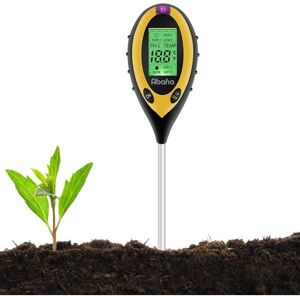 TRIMEC Testeur de Sol, 4 en 1 Soil Tester PH-mètre, lumière du Soleil, température, hygromètre pour Jardin Ferme Pelouse Intérieur en Plein Air Plante Fleur TRIMEC Testeur de Sol, 4 en 1 Soil Tester PH-mètre, lumière du Soleil, température, hygromètre pour Jardin Ferme Pelouse Intérieur en Plein Air Plante Fleur