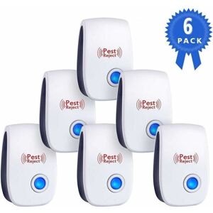 Ikodm - Ultrasonic Mouse and Rat Repellent - Powerful Dual Frequency Ultrasonic Socket - 6 Ultrasonic Repellent Devices for Rodents, Marten and Ikodm - Ultrasonic Mouse and Rat Repellent - Powerful Dual Frequency Ultrasonic Socket - 6 Ultrasonic Repellent Devices for Rodents, Marten and