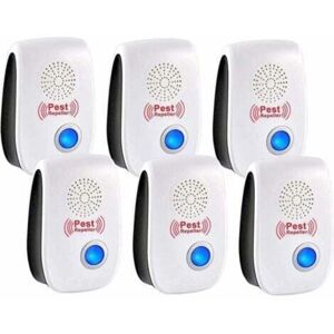 Ultrasonic pest repellent, 6 pcs electronic indoor pest repellents, mosquito, ant and flea traps. Ultrasonic pest repellent, 6 pcs electronic indoor pest repellents, mosquito, ant and flea traps.