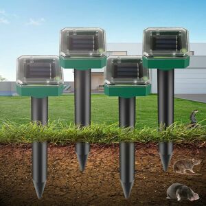 Mumu - Ultrasonic Solar Mole Repellent, 4 Pack Solar Ultrasonic Mole Repellent, Solar Mole Repellent, Ultrasonic Snake Repellent, IP65 Waterproof Mumu - Ultrasonic Solar Mole Repellent, 4 Pack Solar Ultrasonic Mole Repellent, Solar Mole Repellent, Ultrasonic Snake Repellent, IP65 Waterproof