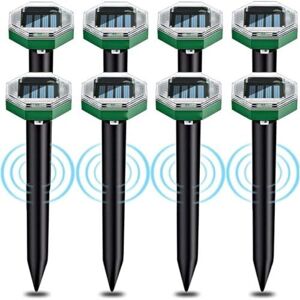 TEHTUY Ultrasonic Solar Mole Repellent, 8 Pieces, Ultrasonic, Solar TEHTUY Ultrasonic Solar Mole Repellent, 8 Pieces, Ultrasonic, Solar
