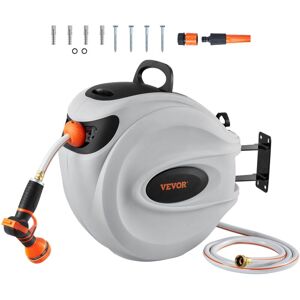 Vevor - Retractable Garden Hose Reel, 1/2' x 131.23 ft Wall Mounted Hose Reel, Heavy Duty Garden Hose Reel with 9 Patterns Nozzle, Any Length Lock, Vevor - Retractable Garden Hose Reel, 1/2' x 131.23 ft Wall Mounted Hose Reel, Heavy Duty Garden Hose Reel with 9 Patterns Nozzle, Any Length Lock,
