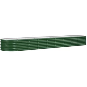 vidaXL Garden Planter Powder-coated Steel 368x80x36 cm - Green vidaXL Garden Planter Powder-coated Steel 368x80x36 cm - Green