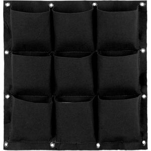 Aougo - Wall Plant Bag Hanging Planting Bag Plant Growing Bag Vertical Wall Planter Indoor Outdoor Flower 9 Pockets for Home, Office and Home Aougo - Wall Plant Bag Hanging Planting Bag Plant Growing Bag Vertical Wall Planter Indoor Outdoor Flower 9 Pockets for Home, Office and Home