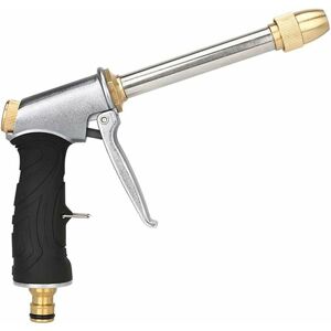 Soleil - Watering Gun, High Pressure Garden Sprayer, Shower Spray Gun, for Garden, Lawn Watering, Car Washing, Pet Washing (Silver) Soleil - Watering Gun, High Pressure Garden Sprayer, Shower Spray Gun, for Garden, Lawn Watering, Car Washing, Pet Washing (Silver)