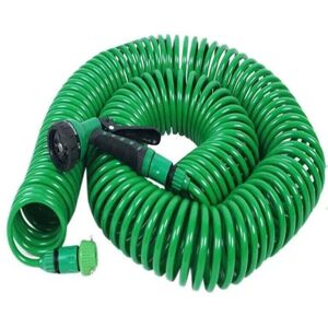 Linghhang - Watering Irrigation (15M)Spring Tube Car Wash Water Gun 8 Function with Nozzle 50FT Flexible Portable Expandable Garden Water Hose Linghhang - Watering Irrigation (15M)Spring Tube Car Wash Water Gun 8 Function with Nozzle 50FT Flexible Portable Expandable Garden Water Hose