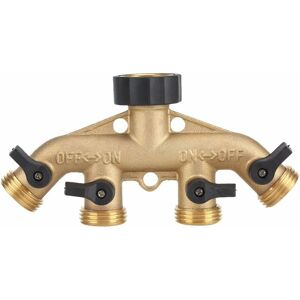 Briday - Way Brass Garden Hose Splitter 3/4' Faucet Splitter Stop Connector Hose Connector Nozzle Splitter Tap Connectors for Garden Irrigation Briday - Way Brass Garden Hose Splitter 3/4' Faucet Splitter Stop Connector Hose Connector Nozzle Splitter Tap Connectors for Garden Irrigation