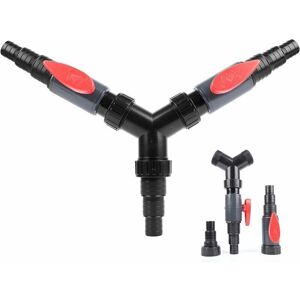 GOTRAYS Way y Manifold Water Distributor 2 Stop Valves 25/32/38mm (1"/ 1 1/4" / 1 1/2") for Pond Pumps and Waterways,, GOTRAYS Way y Manifold Water Distributor 2 Stop Valves 25/32/38mm (1"/ 1 1/4" / 1 1/2") for Pond Pumps and Waterways,,