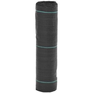 vidaXL Ground Cover - Black Weed Barrier Fabric 0.5x25m vidaXL Ground Cover - Black Weed Barrier Fabric 0.5x25m