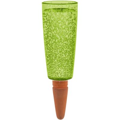 BEIJIYI 1 x Green - Capacity 150ml - Small Watering Ball with Clay Base - Water Dispenser for Plants and Flowers - Terracotta Stem BEIJIYI 1 x Green - Capacity 150ml - Small Watering Ball with Clay Base - Water Dispenser for Plants and Flowers - Terracotta Stem