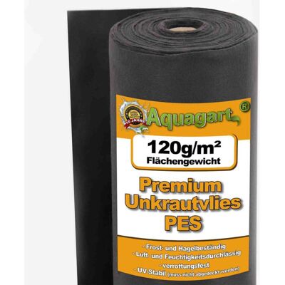 AQUAGART Garden Landscape Fabric - 100m² Black Weed Barrier, UV Resistant AQUAGART Garden Landscape Fabric - 100m² Black Weed Barrier, UV Resistant