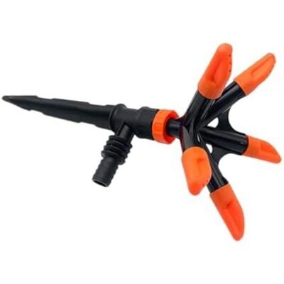 TORMATOR 14x26.5cm Efficient 5-arm sprinkler for garden lawns, farm watering, plastic irrigation nozzle, flower watering tool for gardeners TORMATOR 14x26.5cm Efficient 5-arm sprinkler for garden lawns, farm watering, plastic irrigation nozzle, flower watering tool for gardeners