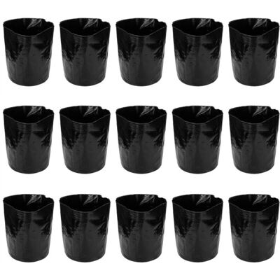 TEHTUY 15pcs thickened black plastic nursery bag for plants fruit flower growing bags seedling pot. TEHTUY 15pcs thickened black plastic nursery bag for plants fruit flower growing bags seedling pot.