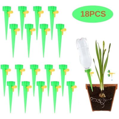 SNQ 18-Piece Drip Irrigation Set, Automatic Water Control System with Slow Drain Valve, Adjustable Drip Irrigation System for Plants SNQ 18-Piece Drip Irrigation Set, Automatic Water Control System with Slow Drain Valve, Adjustable Drip Irrigation System for Plants