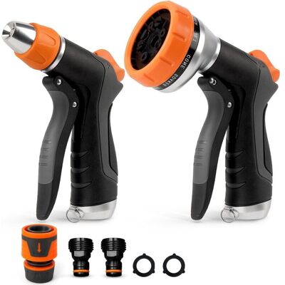 MINICLOSS 2-Pack Garden Spray Guns – 12-Mode Sprayer with Quick Connector, Continuous Lock, High Pressure for Lawn, Flowers, Pets, and Car Washing MINICLOSS 2-Pack Garden Spray Guns – 12-Mode Sprayer with Quick Connector, Continuous Lock, High Pressure for Lawn, Flowers, Pets, and Car Washing