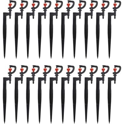 WOIYIC 20 pieces Micro-sprinkler heads, 360-degree rotating G-type watering spray nozzle, fully adjustable micro-spray drip emitters WOIYIC 20 pieces Micro-sprinkler heads, 360-degree rotating G-type watering spray nozzle, fully adjustable micro-spray drip emitters
