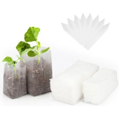 MCBOSON 200 Biodegradable Non-Woven Plant Seedling Bags (10 x 12 cm + 14 x 16 cm) MCBOSON 200 Biodegradable Non-Woven Plant Seedling Bags (10 x 12 cm + 14 x 16 cm)