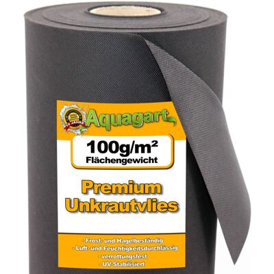 AQUAGART 200m² Garden Fabric - Weed Control, Mulching, Black AQUAGART 200m² Garden Fabric - Weed Control, Mulching, Black