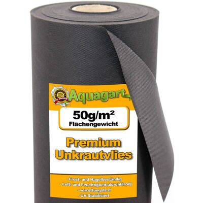 AQUAGART Garden Fabric - 50g/m², 1.6m Wide, Weed Control, Mulching AQUAGART Garden Fabric - 50g/m², 1.6m Wide, Weed Control, Mulching