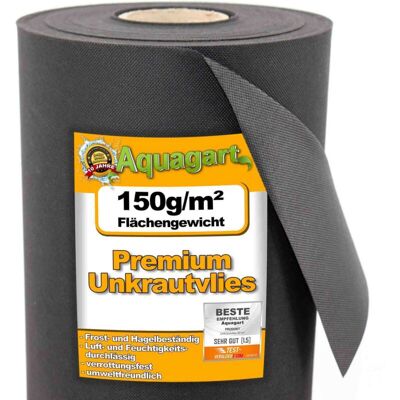 AQUAGART Garden Weed Control Fabric - 150 g/m², 2m Wide - Garden Cover AQUAGART Garden Weed Control Fabric - 150 g/m², 2m Wide - Garden Cover
