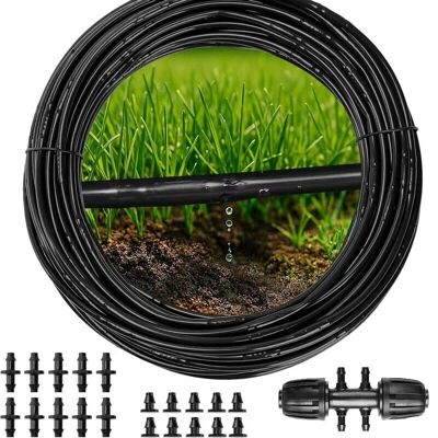 BEXTCOK 50 ft Micro Irrigation Hose 1/4" – DIY Distributor Hose Kit for Drip Irrigation, Water-Saving Irrigation System for Garden BEXTCOK 50 ft Micro Irrigation Hose 1/4" – DIY Distributor Hose Kit for Drip Irrigation, Water-Saving Irrigation System for Garden