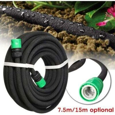 SNQ 50m Porous Hose, 16mm Diameter Drip Irrigation Hose, Water Saving Drop Hose SNQ 50m Porous Hose, 16mm Diameter Drip Irrigation Hose, Water Saving Drop Hose