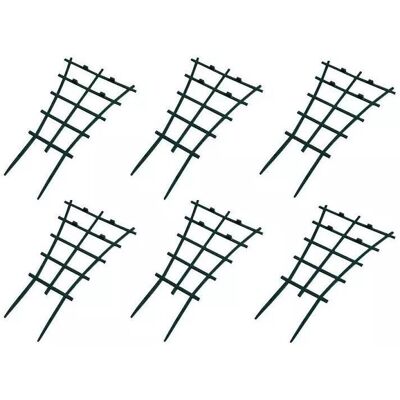 Memkey - Pack of 6 sturdy, layered plastic climbing grids for garden, patio, flowers and vegetables Memkey - Pack of 6 sturdy, layered plastic climbing grids for garden, patio, flowers and vegetables