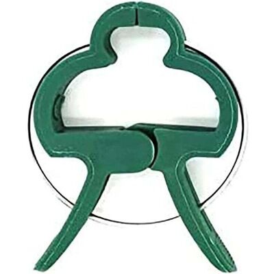 DEBUNS 60 Dark Green Plastic Plant Clips, Stable Clamps for Securing Climbing Plants to Support Flowers, Fruits or Vegetables in Gardens or Farms. DEBUNS 60 Dark Green Plastic Plant Clips, Stable Clamps for Securing Climbing Plants to Support Flowers, Fruits or Vegetables in Gardens or Farms.