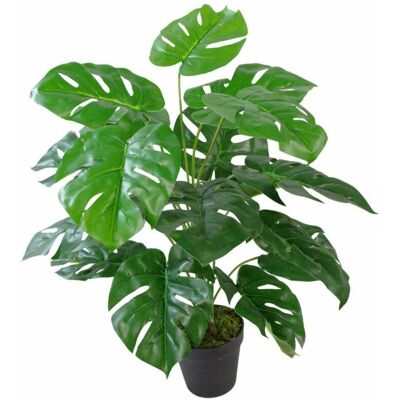 Leaf Design UK 60cm Monstera Artificial Plant - Realistic Green Faux Foliage Leaf Design UK 60cm Monstera Artificial Plant - Realistic Green Faux Foliage