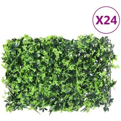 vidaXL Garden Privacy Fence - 24 pcs Green 40x60 cm vidaXL Garden Privacy Fence - 24 pcs Green 40x60 cm