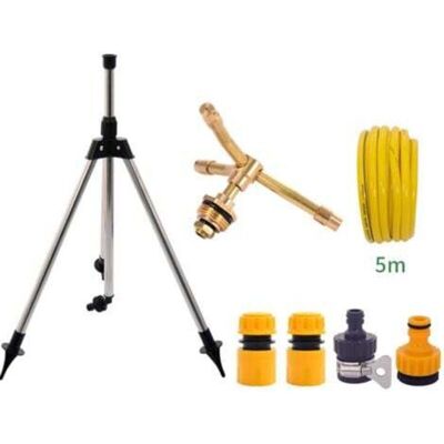 SNQ Automatic 3-arm rotary sprayer, automatic rotating sprinkler head, 360-degree rotating sprinkler head, large area sprinkler for garden, yard and lawn. SNQ Automatic 3-arm rotary sprayer, automatic rotating sprinkler head, 360-degree rotating sprinkler head, large area sprinkler for garden, yard and lawn.