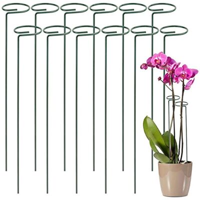 Ccykxa - 12 Plant Stakes Kit Supports for Climbing Plants and Flowers Green Stake Help Your Flowers Grow Garden Tomato Stakes Stakes for Orchids, Ccykxa - 12 Plant Stakes Kit Supports for Climbing Plants and Flowers Green Stake Help Your Flowers Grow Garden Tomato Stakes Stakes for Orchids,