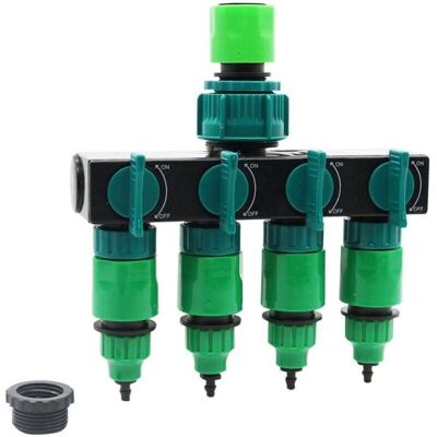 Ccykxa - 4 Way Splitters for Garden Drip Irrigation, Hose Connectors for Universal Garden Accessories Ccykxa - 4 Way Splitters for Garden Drip Irrigation, Hose Connectors for Universal Garden Accessories