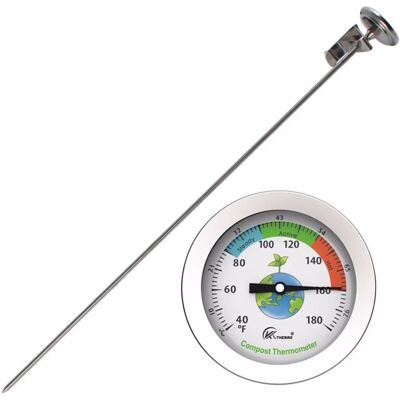 Ccykxa - Compost Soil Thermometer Stainless Steel Probe Fertilizer Water Thermometer Extended Food Thermometer Ccykxa - Compost Soil Thermometer Stainless Steel Probe Fertilizer Water Thermometer Extended Food Thermometer