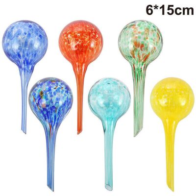 TORMATOR Colorful watering ball for watering flowers from a glass watering arm. Watering balls for small self-watering flower pots, 6x15cm, for potted plants. TORMATOR Colorful watering ball for watering flowers from a glass watering arm. Watering balls for small self-watering flower pots, 6x15cm, for potted plants.