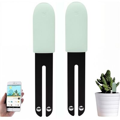 Fuleadture Flower Monitor, Garden Care, Plant, Lawn, Soil, Water, Fertility, Smart Tester Sensor Detector for Flower Gardening 2 Pieces Fuleadture Flower Monitor, Garden Care, Plant, Lawn, Soil, Water, Fertility, Smart Tester Sensor Detector for Flower Gardening 2 Pieces