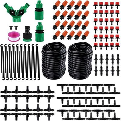 Ikodm - Drip Irrigation Kit, Garden Watering System, Sprinkler and Dripper for Garden, Greenhouse, Flower Bed, Patio, Lawn - 30m Ikodm - Drip Irrigation Kit, Garden Watering System, Sprinkler and Dripper for Garden, Greenhouse, Flower Bed, Patio, Lawn - 30m