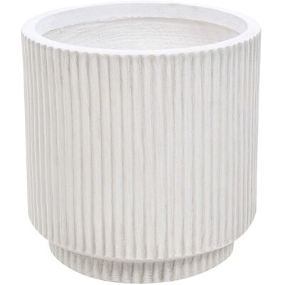 Beliani Flower Planter Off-White DARIA - Flower Planter Beliani Flower Planter Off-White DARIA - Flower Planter