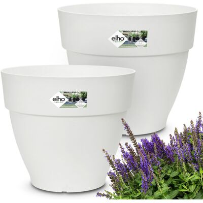 Gardebruk White Flowerpot Set 20x17cm 3.2L Gardebruk White Flowerpot Set 20x17cm 3.2L