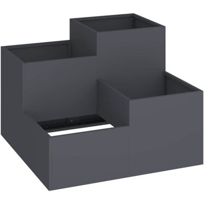 vidaXL Garden Planter - 100x100x60 cm Anthracite Pot vidaXL Garden Planter - 100x100x60 cm Anthracite Pot