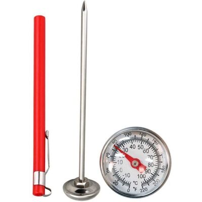 TORMATOR Garden soil temperature thermometer, 125mm stainless steel soil temperature gauge, gardening accessories, compost thermometer for potting, garden TORMATOR Garden soil temperature thermometer, 125mm stainless steel soil temperature gauge, gardening accessories, compost thermometer for potting, garden