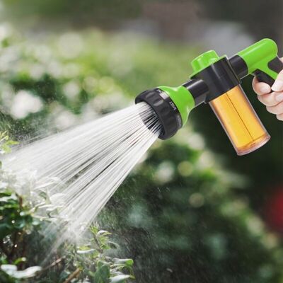 SNQ Hose Nozzle Sprayer, 8 Spray Modes for Watering Flowers, Washing Car, Bathing Dog (Green) SNQ Hose Nozzle Sprayer, 8 Spray Modes for Watering Flowers, Washing Car, Bathing Dog (Green)