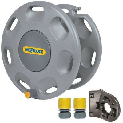 Hozelock - 60m Wall Mounted Hose Reel & Hose Guide 2390 Hozelock - 60m Wall Mounted Hose Reel & Hose Guide 2390