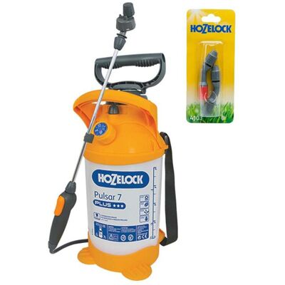 Hozelock - Pulsar Plus 7 Litre Pressure Sprayer Garden Weed Killer & Spray Nozzle Hozelock - Pulsar Plus 7 Litre Pressure Sprayer Garden Weed Killer & Spray Nozzle