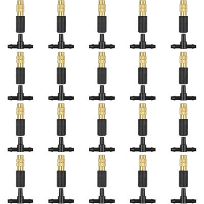 Tinor - Irrigation Nozzle, Adjustable Copper Atomizing Nozzle, 47 Hose Connection, Micro Nozzle, Drip Irrigation Sprayer, Garden Cooling, Irrigation Tinor - Irrigation Nozzle, Adjustable Copper Atomizing Nozzle, 47 Hose Connection, Micro Nozzle, Drip Irrigation Sprayer, Garden Cooling, Irrigation