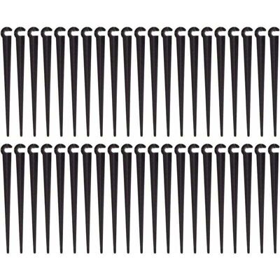 TORMATOR Irrigation Pipe Support Stakes, Plastic Drip Irrigation Tube Support Stake, Gardening Tool, Pack of 100 (Opening Size 1/4 inch) TORMATOR Irrigation Pipe Support Stakes, Plastic Drip Irrigation Tube Support Stake, Gardening Tool, Pack of 100 (Opening Size 1/4 inch)