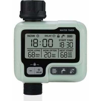 TOOLIVE Johgee Automatic Watering Timer Drip Watering Timer, Waterproof and Used Outdoors, Multiple Modes, Irrigation for Garden Farm Lawn Flower TOOLIVE Johgee Automatic Watering Timer Drip Watering Timer, Waterproof and Used Outdoors, Multiple Modes, Irrigation for Garden Farm Lawn Flower